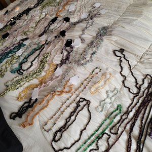 Semi precious and precious gemstone necklaces